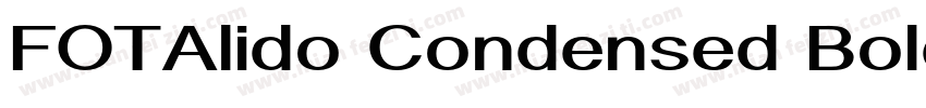 FOTAlido Condensed Bold字体转换